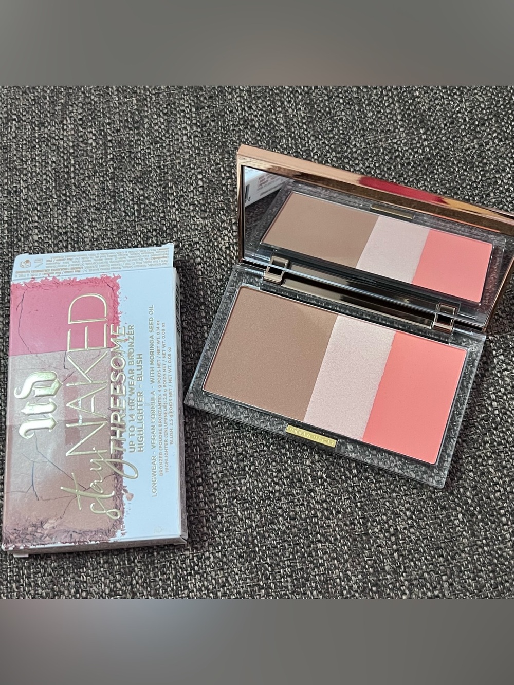 URBAN DECAY Stay Naked Threesome Blush Bronzer & Highlighter rise